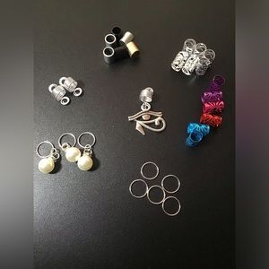 29 piece eye of Horus hair jewelry set, eye of Horus charm, hair jewelry